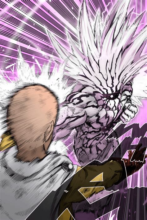 decided to color a page from the manga : r/OnePunchMan