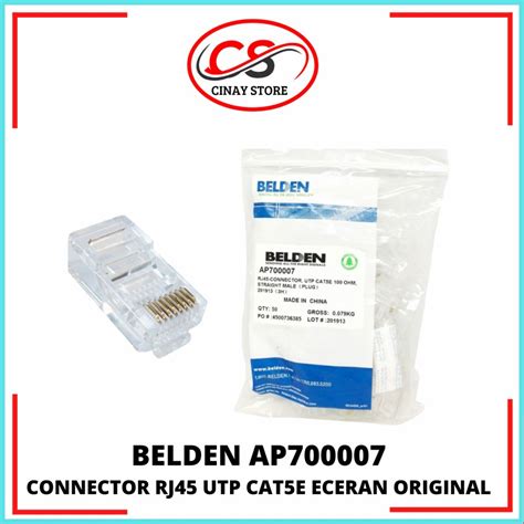 Jual BELDEN Connector RJ45 Cat 5 Konektor RJ45 AP700007 ECERAN