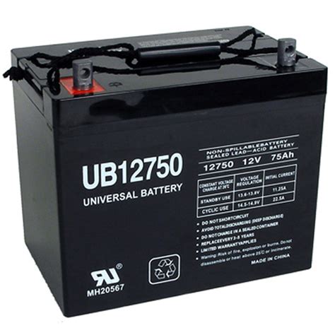 12v 75ah Group 24 Wheelchair Battery replaces Interstate DCS-75BT