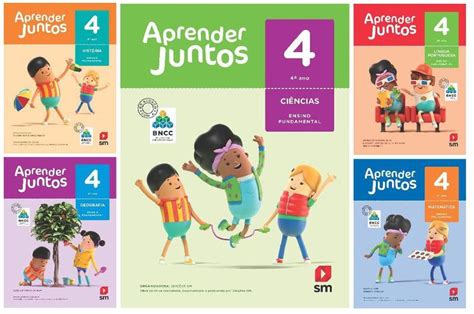 Kit Livros Escolares Aprender Juntos 4º Ano Série Livros de