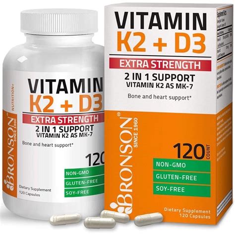 Jual Bronson Vitamin K2 D3 10000 Iu Extra Strength K2 Mk 7 120 Capsules