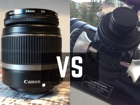 Telescope vs Camera Lens (Astrophotography)