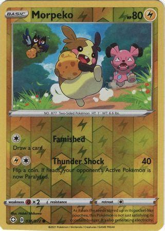 Morpeko 036 072 Common Reverse Holo Playset