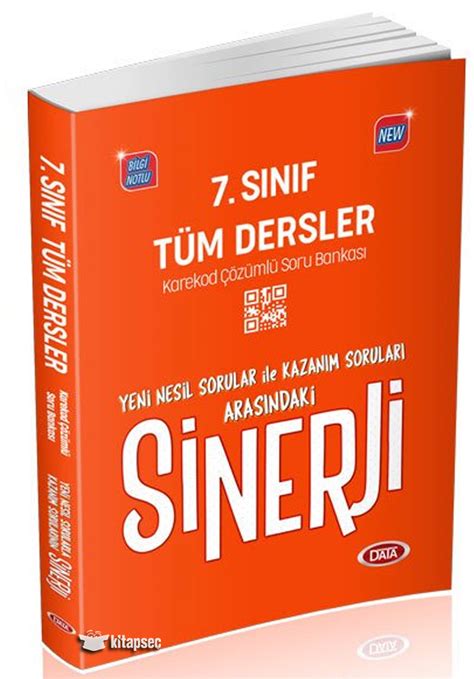 7 Sınıf Tüm Dersler Sinerji Soru Bankası Data Yayınları 9786057701138