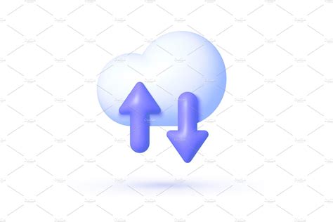 Cloud 3D Vector | Technology Illustrations ~ Creative Market