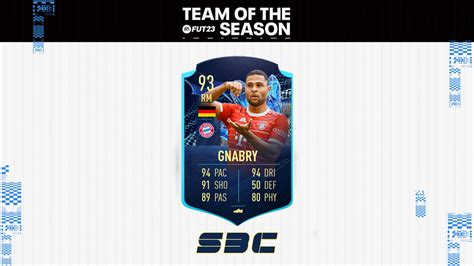 Fifa 23 Sbc Serge Gnabry Tots Moments Cheapest Solutions