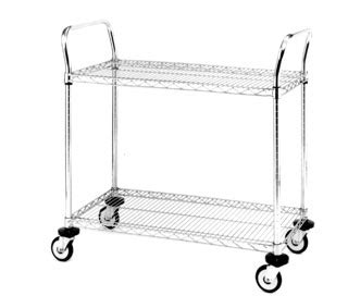 Metro Chrome Wire Trolleys Shelf