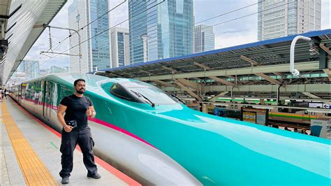 Indian Traveling In Japans Fastest Bullet Train First Class Hayabusa