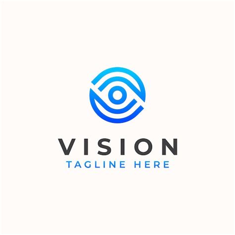 Premium Vector Vision Eye Monogram Concept Logo Template