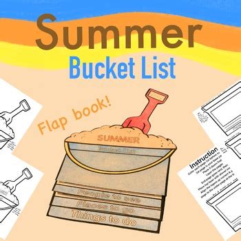 Summer Bucket List Craft End Of Year Bulletin Board Project By VinitAArt