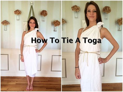 How To Tie A Toga Tutorial Toga Costume Diy Toga Outfits Toga