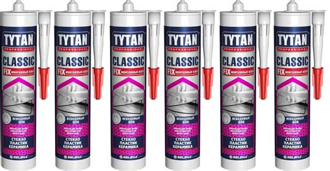 Монтажный клей Tytan Professional Classic Fix1= 310 мл, прозрачный ...