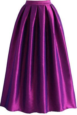 Chicwish La Diva Pleated Maxi Full Skirt In Violet Rok