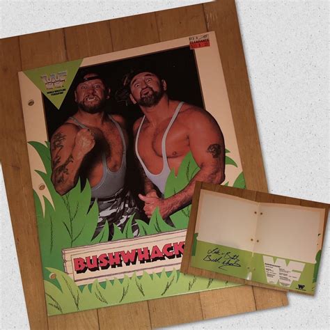 WWF Wrestling Bushwhackers Tag Team 2-pocket Folder 3-ring - Etsy