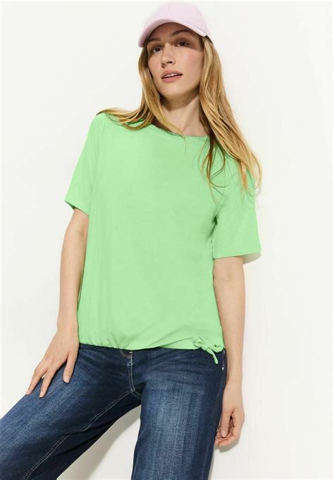 Cecil T Shirt Basic Grün Neongrün Zalando Ch