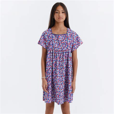 Jurk Mouwen Met Volant Bloemenprint Multicolor Molly Bracken Girl