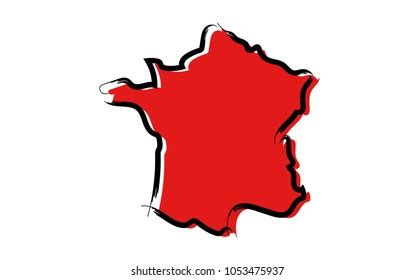 Stylized Red Sketch Map Wisconsin Stock Vector Royalty Free