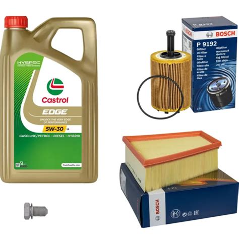 BOSCH INSPECTION SET 5 L Castrol Edge 5W 30 Ll Pour VW Polo 1 9 Tdi 1 4