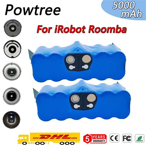 5000mAh-14-4V-Li-ion-Battery-for-iRobot-Roomba-500-600-700-800-Series ...