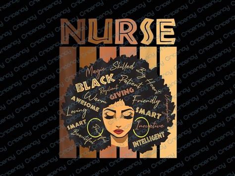 Black Strong Nurse Afro Love Melanin African American Women Black