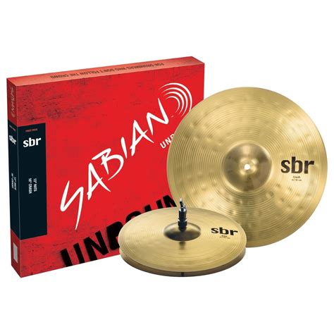 Sabian Sbr Cymbal First Pack Hi Hats Crash Cymbals Gear Music