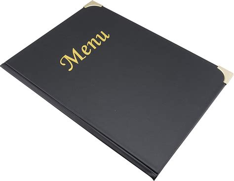 PU Leather A4 Size Bill Menu Book Holder Custom Folder Menu Covers For