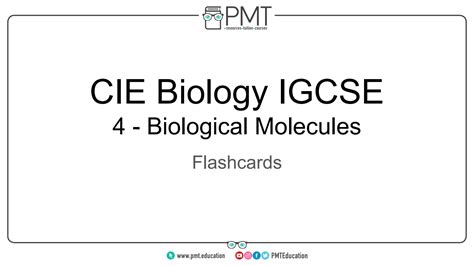 SOLUTION Flashcards Topic 4 Biological Molecules Cie Biology Igcse