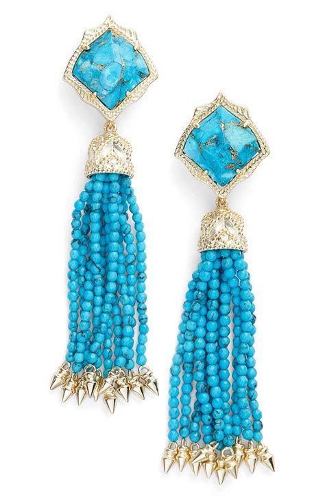 Kendra Scott Misha Tassel Earrings Nordstrom Tassel Earrings Beaded Tassel Earrings Spiked