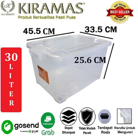 Jual Kiramas Kontainer Box Kontainer Plastik 30 Liter 1037 AR