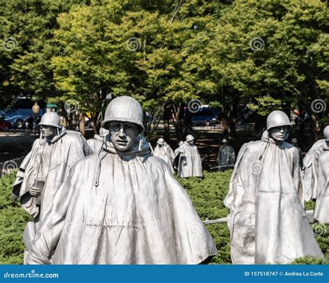 Korean War Memorial, Washington DC, USA Editorial Photography - Image ...