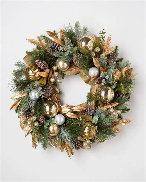 Gilded Forest Artificial Christmas Wreath Balsam Hill