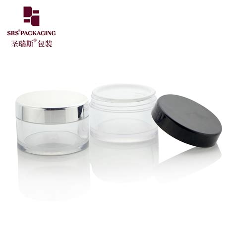 Wholesale Refillable Face Cream Cosmetic Container Plastic Transparent