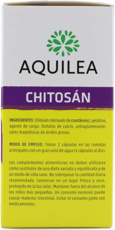 Chitosán Aquilea 96 cápsulas 2045453 Control de peso Redfarma