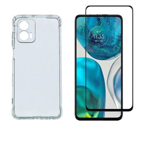 Capa Capinha Anti Impacto Pelicula De Vidro 3d Para Motorola Moto G73