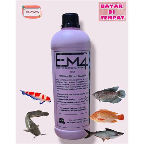 Jual EM4 PERIKANAN DAN TAMBAK 1 LITER Shopee Indonesia