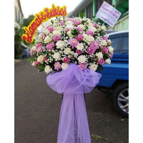 Jual Karangan Bunga Standing Flower Grand Opening Dukacita Wedding