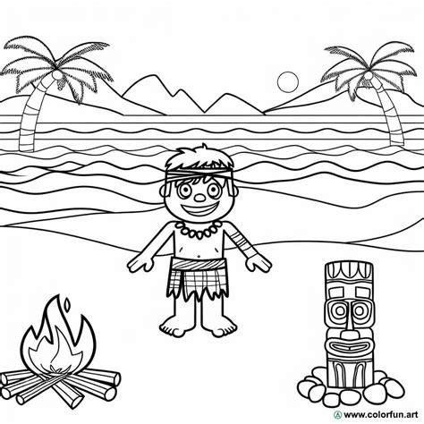 Coloriage Des Preuves De Koh Lanta T L Charger Ou Imprimer