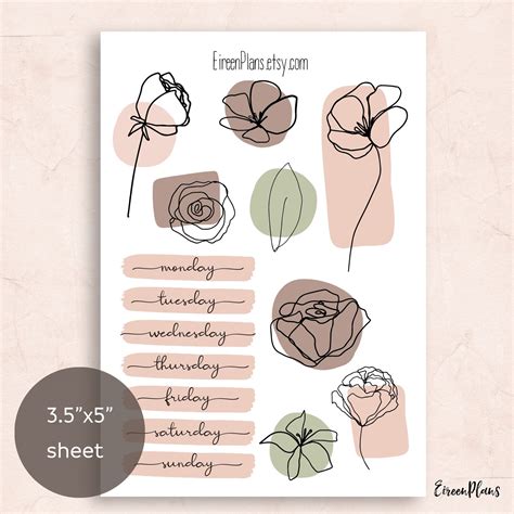 Bullet Journal Printables Stickers