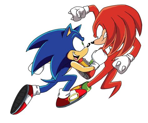 Sonic VS Knuckles! by MvStanislavsky on DeviantArt