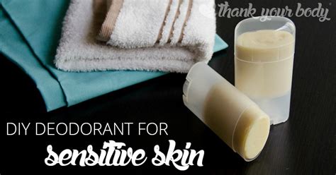 Homemade Deodorant Stick Recipe For Sensitive Skin