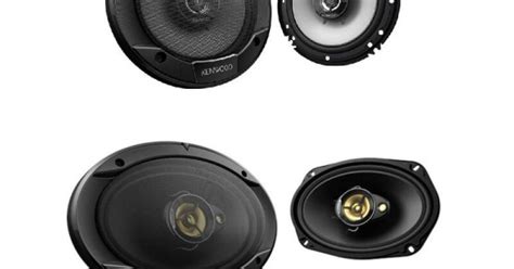 Kenwood KFC-S1666 6.5” 2-Way Coaxial Speakers + Kenwood KFC-PS6976 6x9