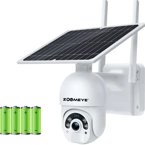 Камера за наблюдение ZoomEye, Соларен панел 6W, 4G със слот за SIM ...