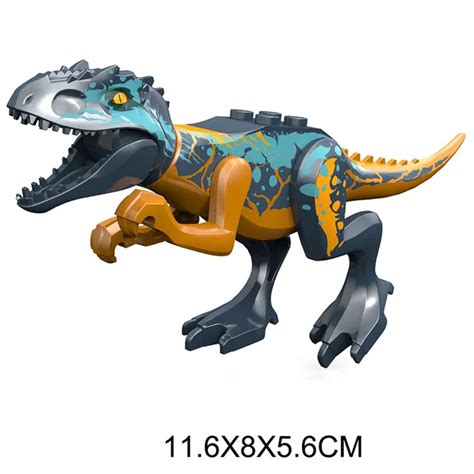 Jurajski Dino World Du E Dinozaury Figurki Ceg Y Klocki Velociraptor T