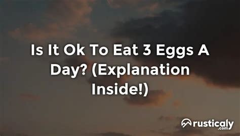 Is It Ok To Eat 3 Eggs A Day? (Read This First!)