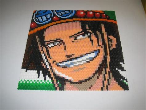 Portgas D Ace Bead Sprite By Zakkyy On Deviantart Bead Sprite Bead