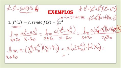 Derivadas DefiniÇÃo E Algumas Propriedades Aula 1 Youtube