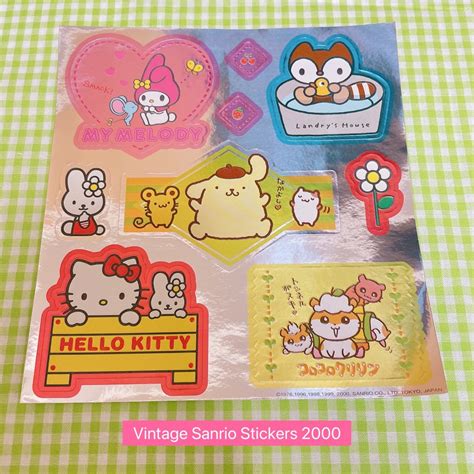 Vintage Sanrio Stickers Y2k My Melody Taraiguma No Landry Corocoro