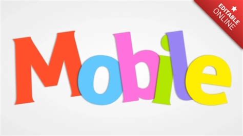 Mobile Efeito Letras Multicoloridas Obrigado Gerador De Efeitos