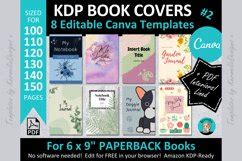 Canva 6x9 KDP PAPERBACK BOOK COVER Template BUNDLE Set 1