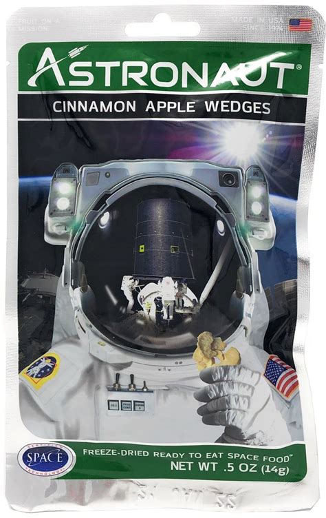 Astronaut Space Food Früchte Zimt Apfel Ecken Raumfahrt ISS